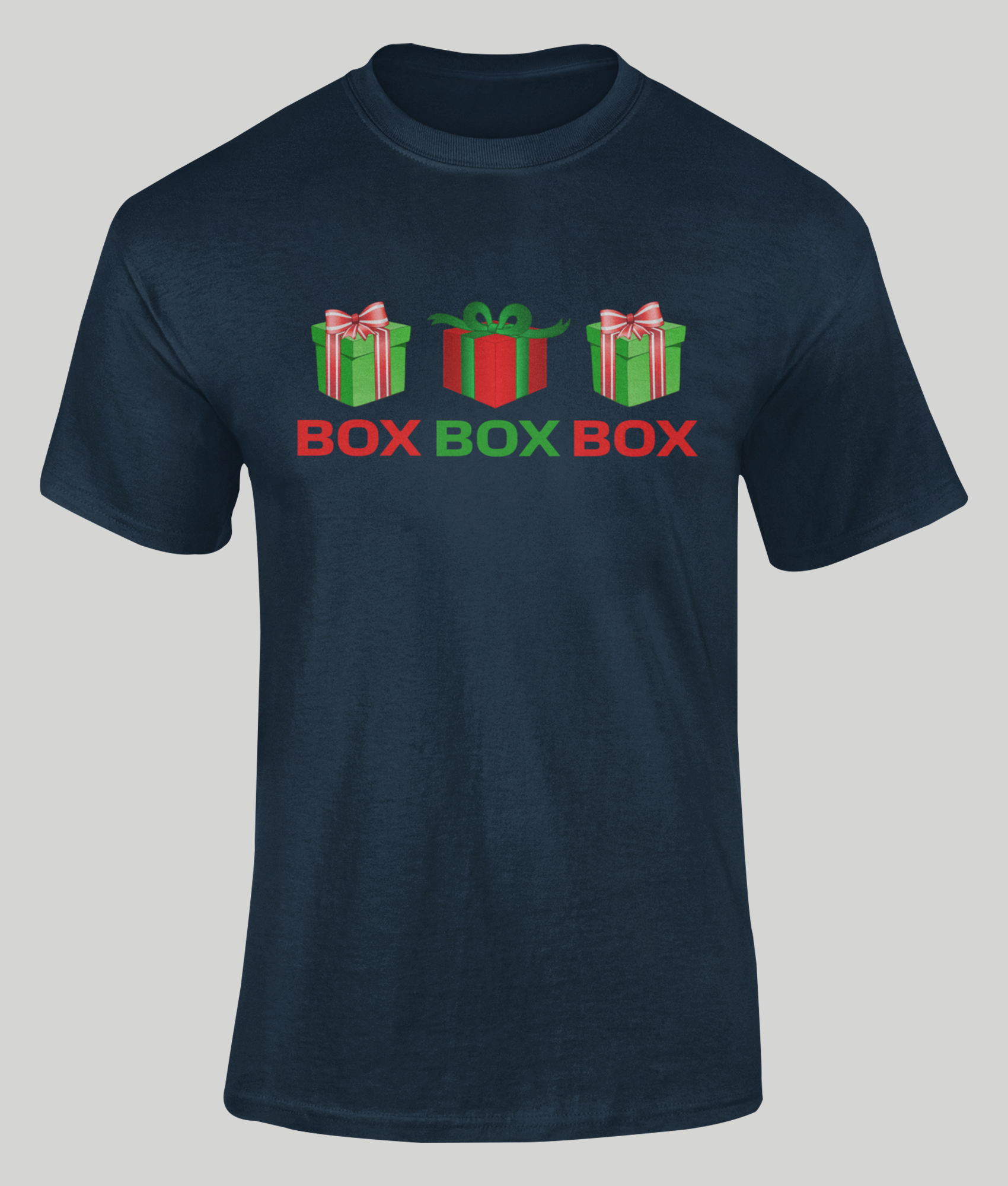 F1 Christmas Box Box Box Unisex T-Shirt navy blue