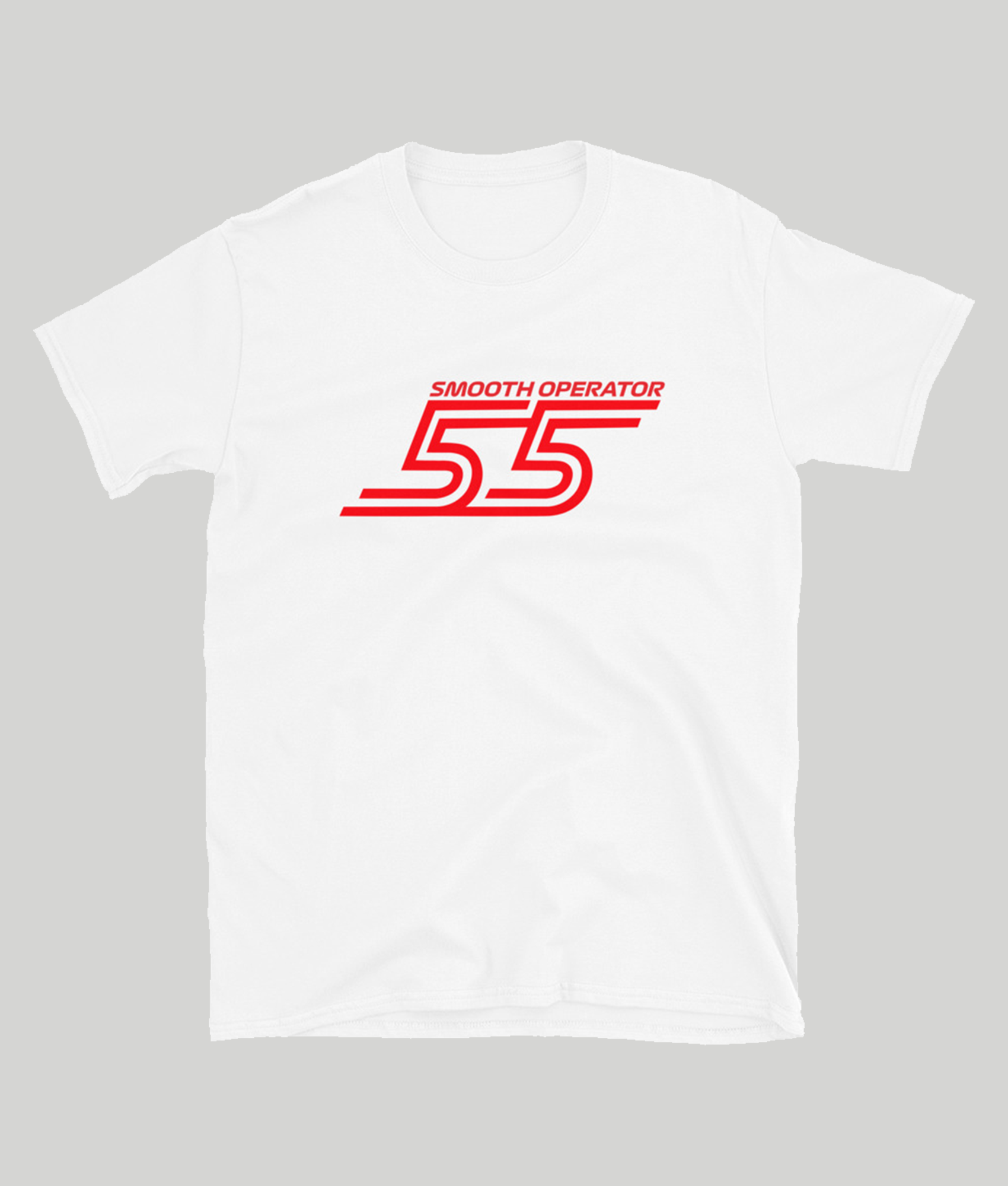 carlos sainz 55 smooth operator white t-shirt
