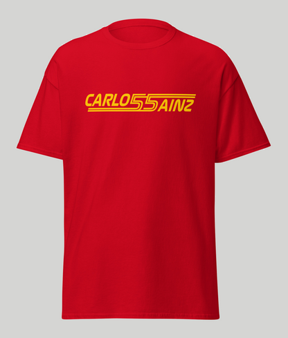 Carlos Sainz 55 Men's T-Shirt red