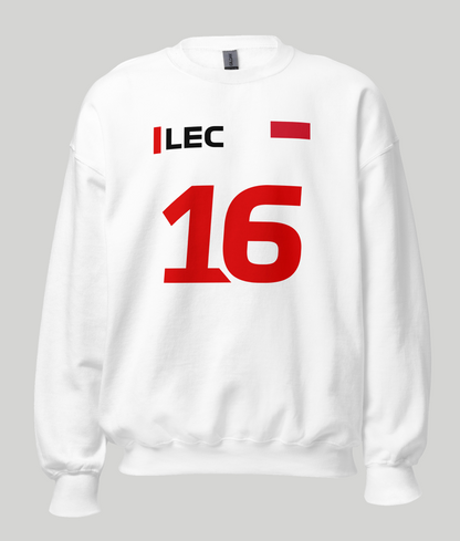 Charles Leclerc 16 Sweatshirt white