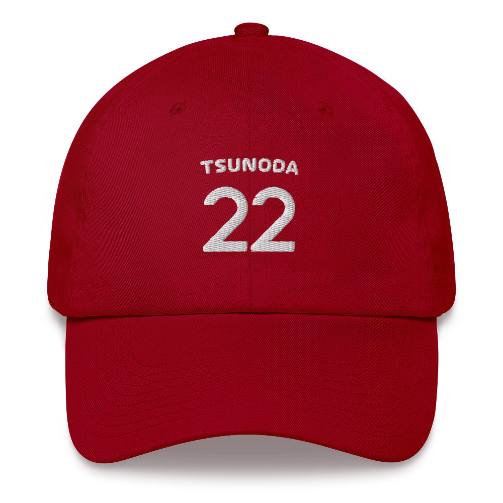 Yuki Tsunoda 22 Embroidered Hat Red