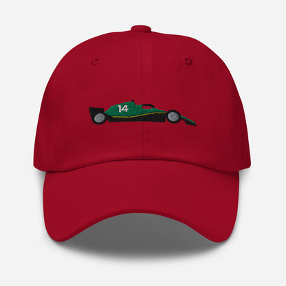 embroidered aston martin f1 car red hat