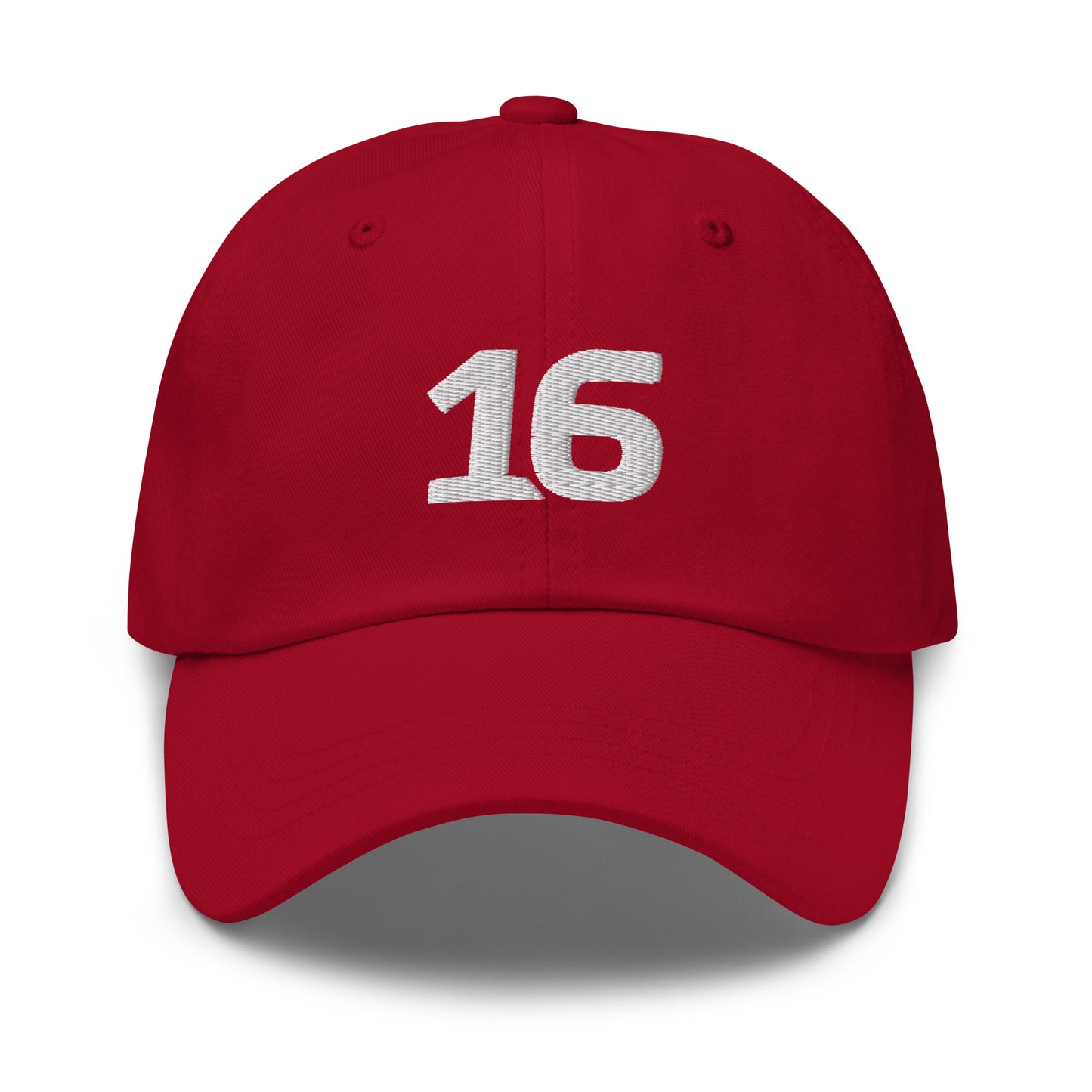 Leclerc 16 Embroidered Dad Red Hat