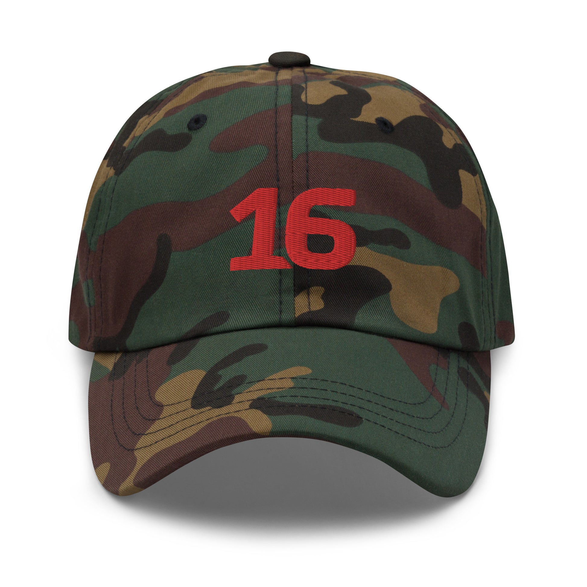 Leclerc 16 Embroidered Dad Camo Hat