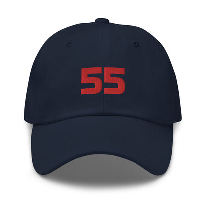 Sainz 55 Embroidered Dad Navy hat