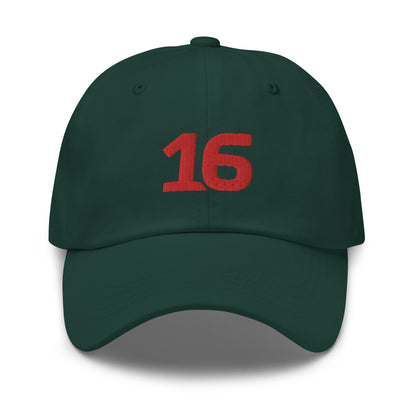 Leclerc 16 Embroidered Dad Spruce Green Hat