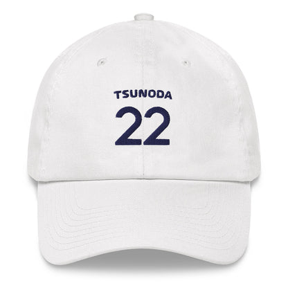 Yuki Tsunoda 22 Embroidered Hat White