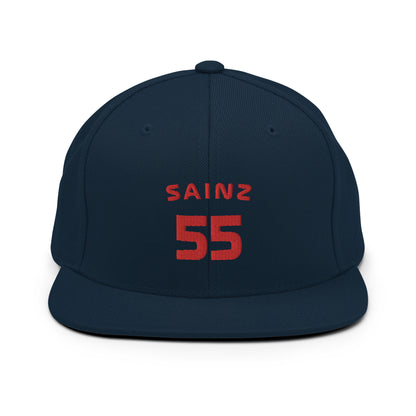 carlos sainz 55 snapback hat blue