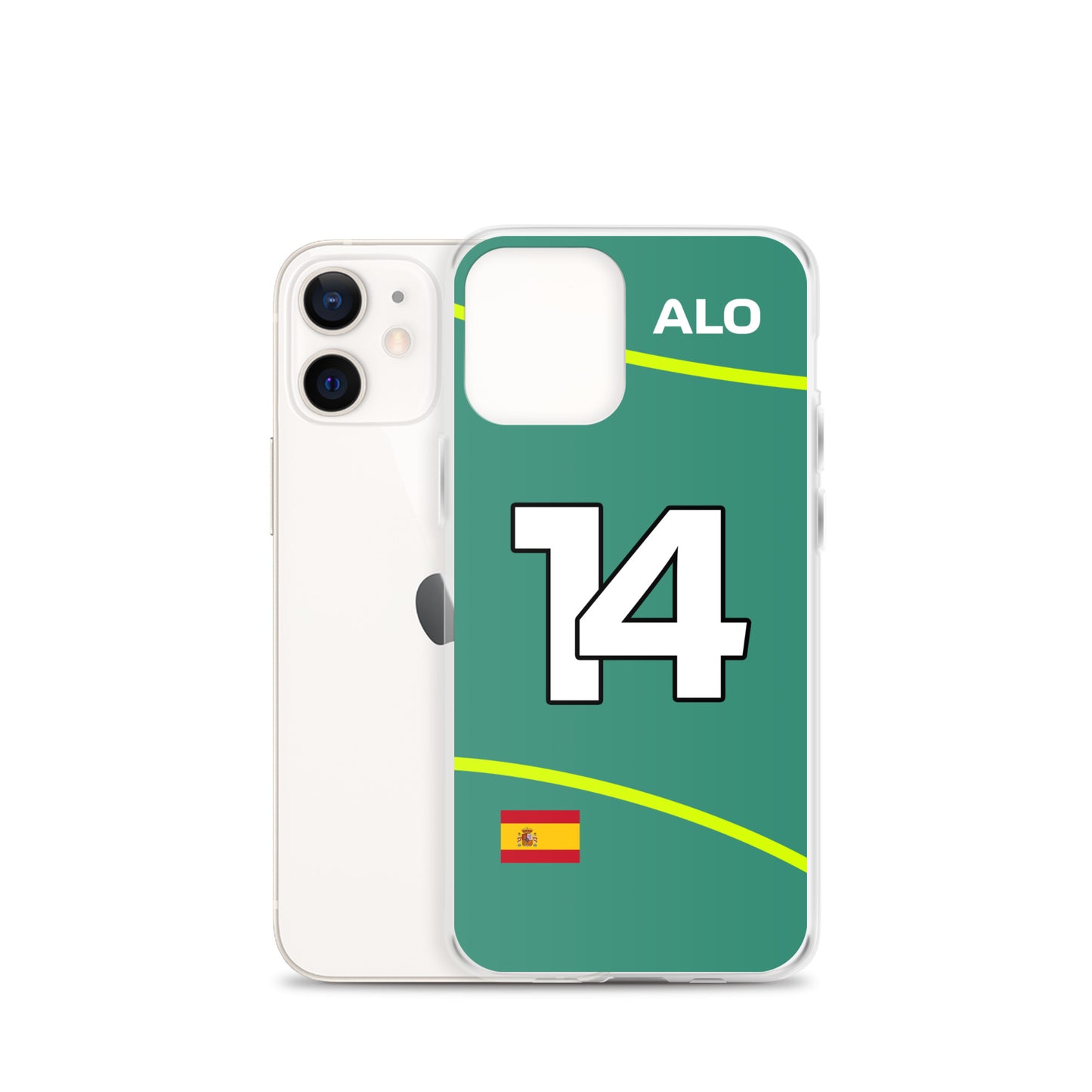 Fernando Alonso Aston Martin iPhone Case mini