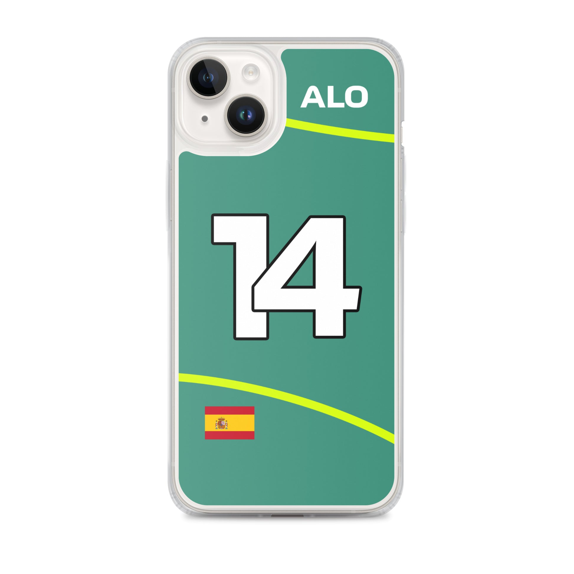 Fernando Alonso Aston Martin iPhone Case 14 plus