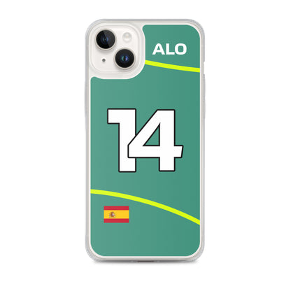 Fernando Alonso Aston Martin iPhone Case 14 plus