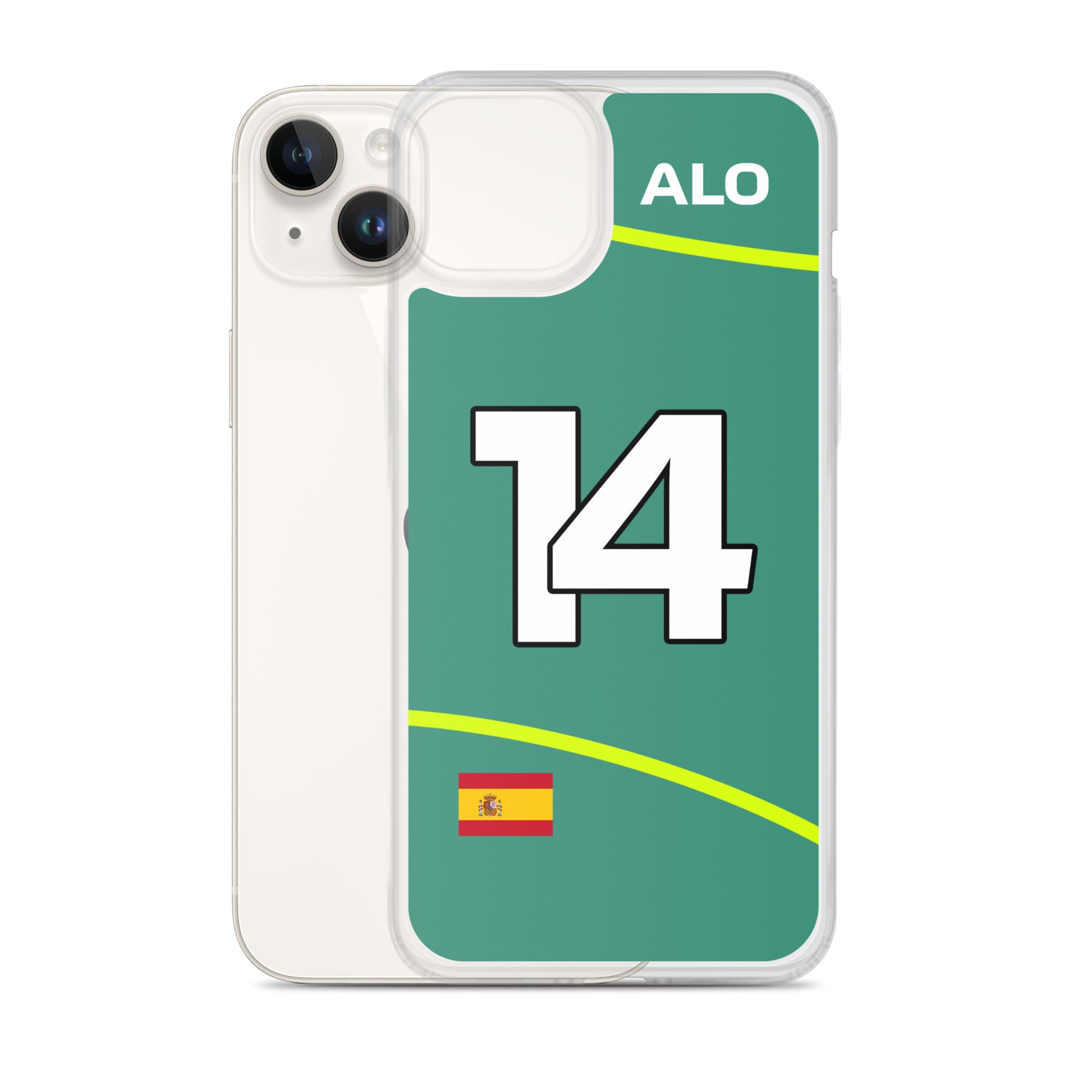 Fernando Alonso Aston Martin iPhone Case 14 plus