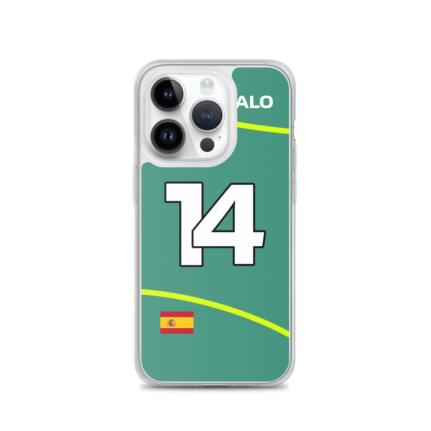 Fernando Alonso Aston Martin iPhone Case 14 pro