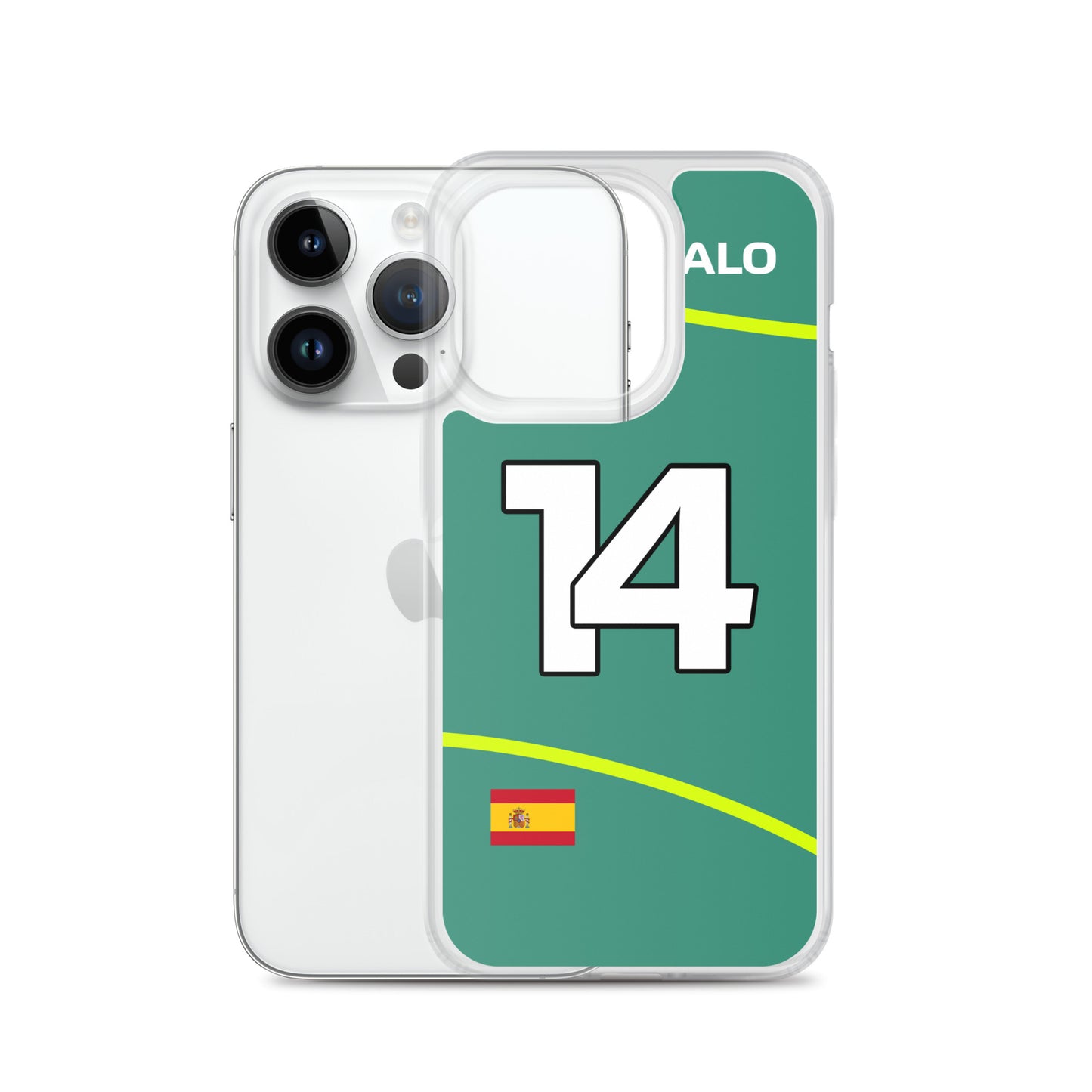 Fernando Alonso Aston Martin iPhone Case 14 pro