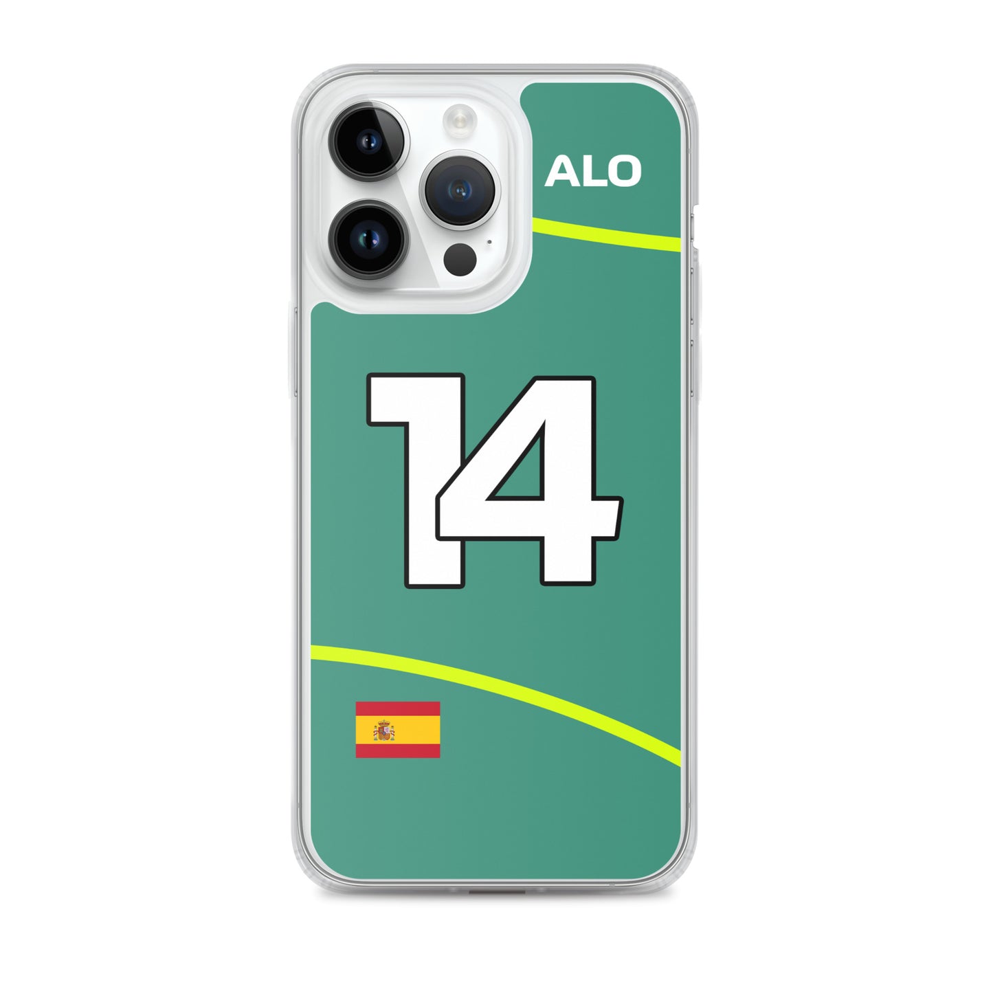 Fernando Alonso Aston Martin iPhone Case 14 pro max