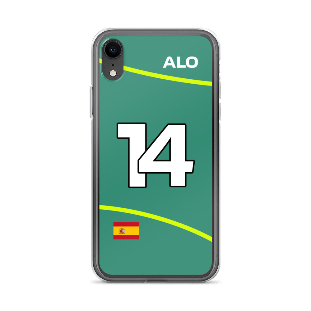 Fernando Alonso Aston Martin iPhone Case xr