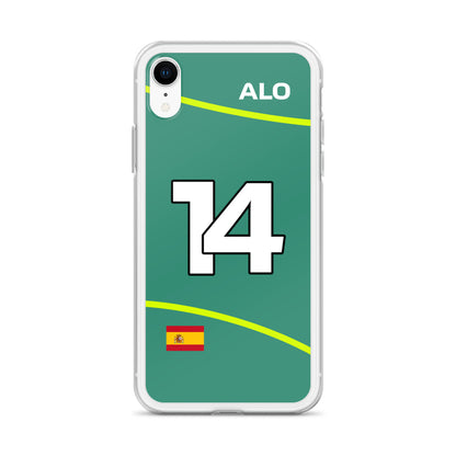 Fernando Alonso Aston Martin iPhone Case xr