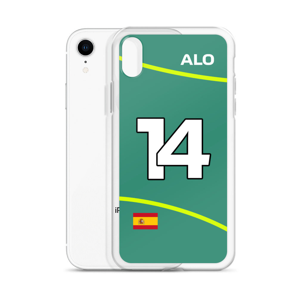 Fernando Alonso Aston Martin iPhone Case xr