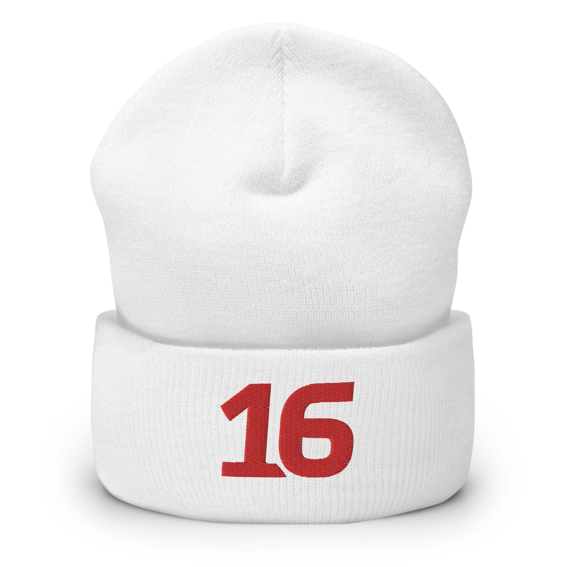 Charles Leclerc 16 Beanie White