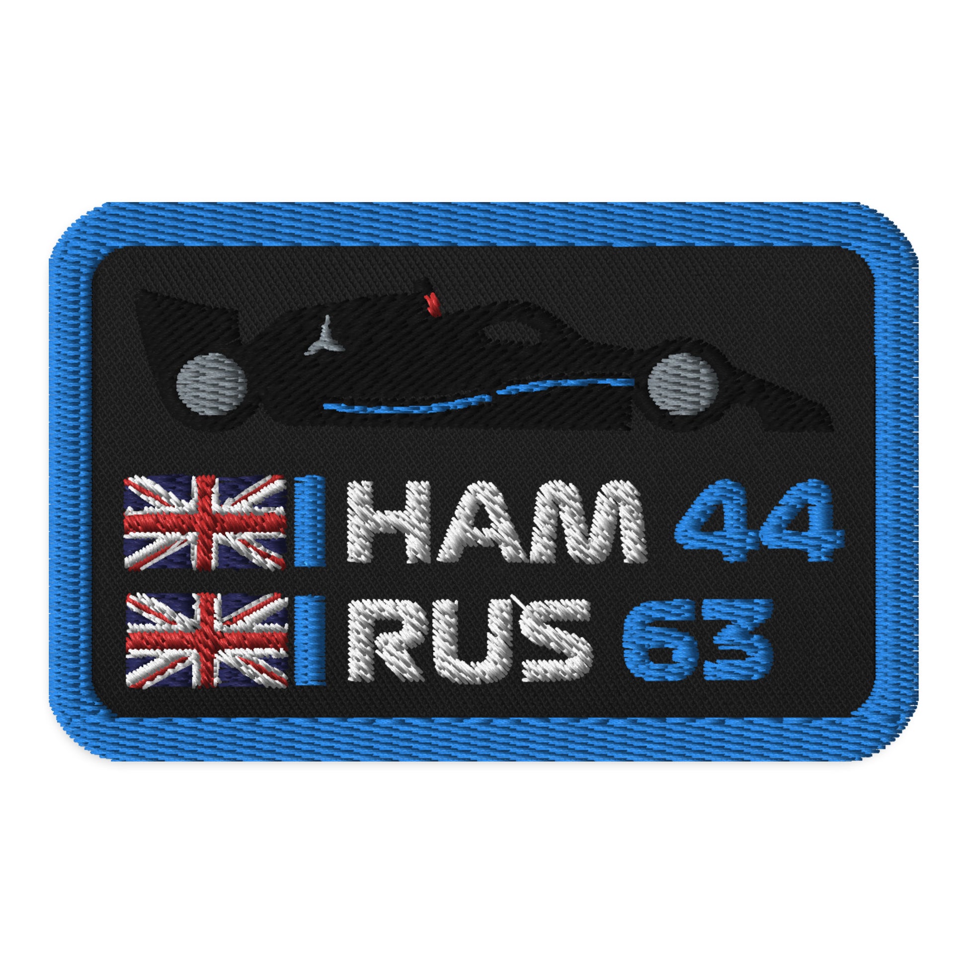 Embroidered Mercedes F1 Patch black blue
