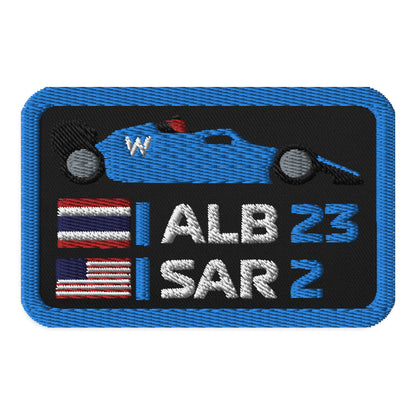 Embroidered Williams F1 Patch black blueEmbroidered Williams F1 Patch black blue