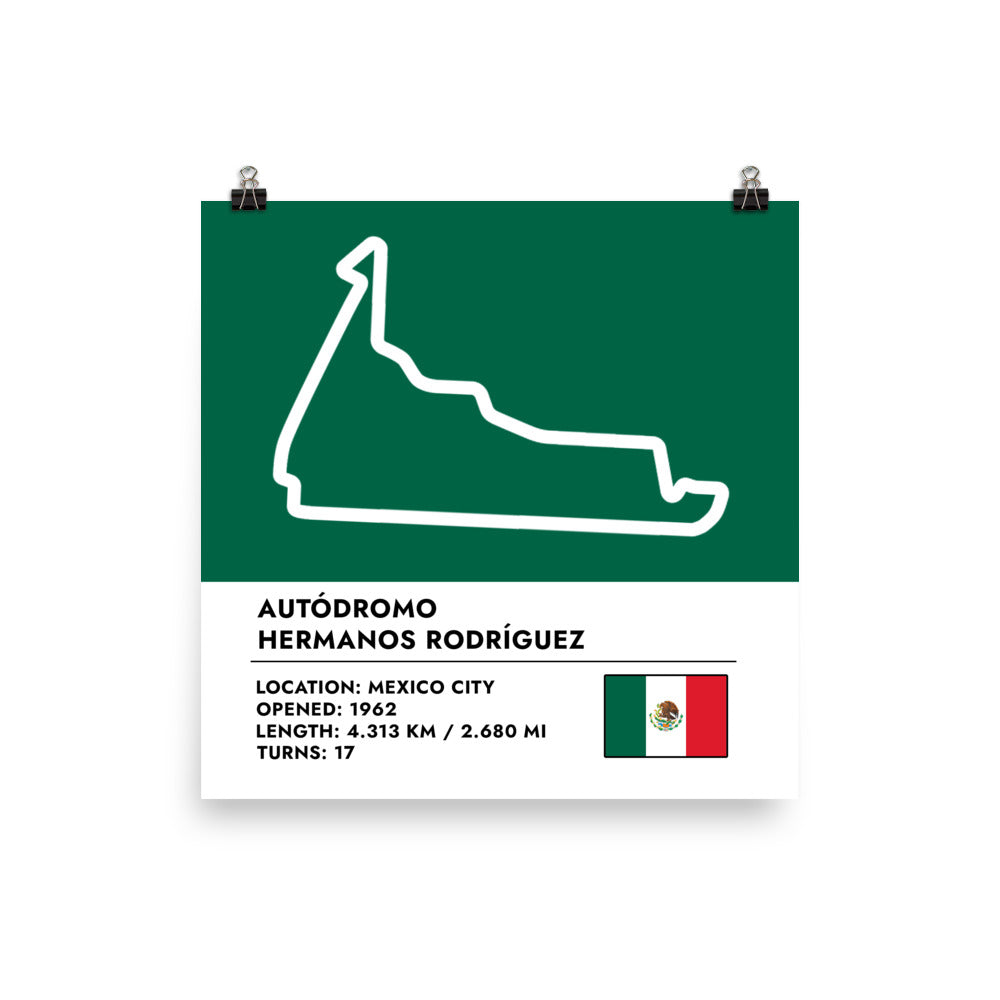 Mexico Grand Prix Poster 10x10
