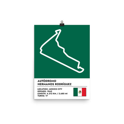 Mexico Grand Prix Poster 12x16