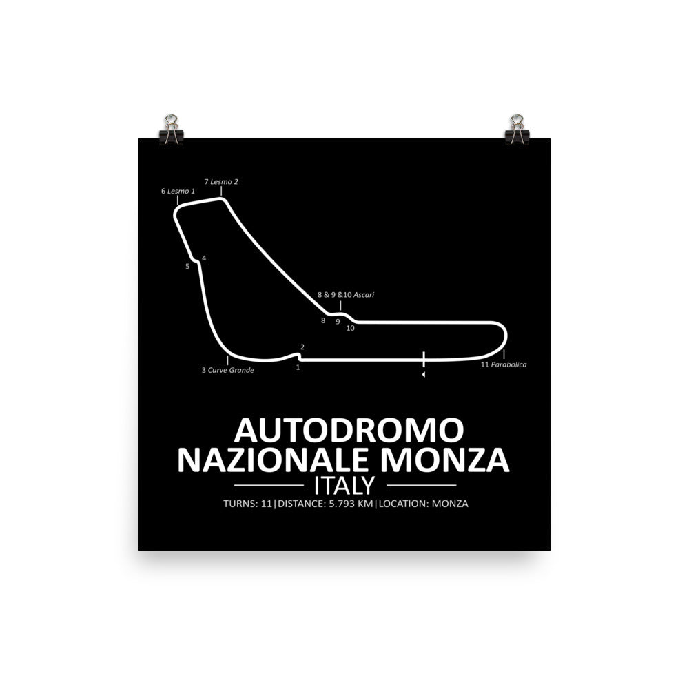 Monza Circuit Poster 14x14