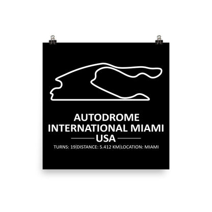 Miami Circuit Poster 18x18