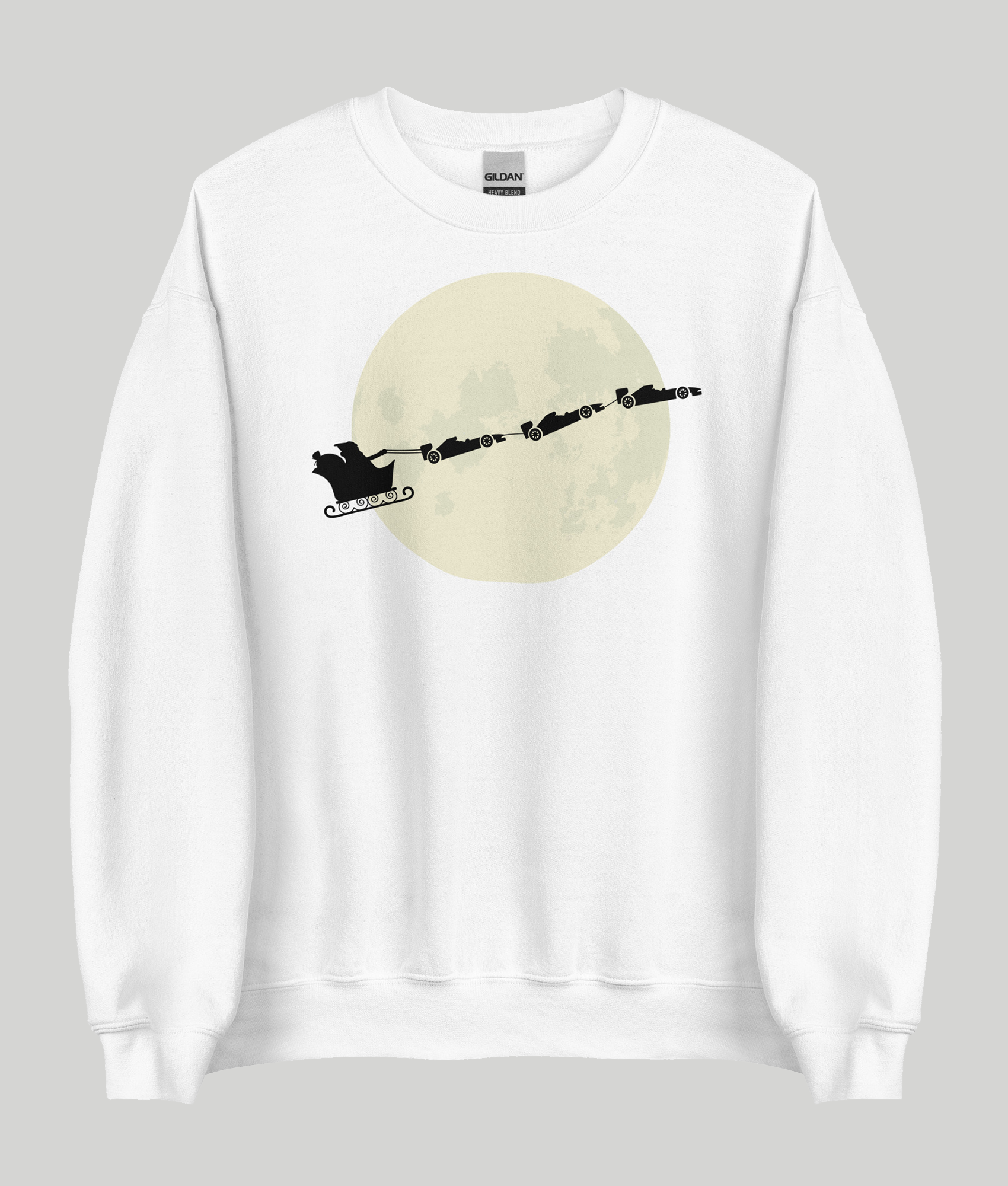 F1 Christmas Unisex Sweatshirt white