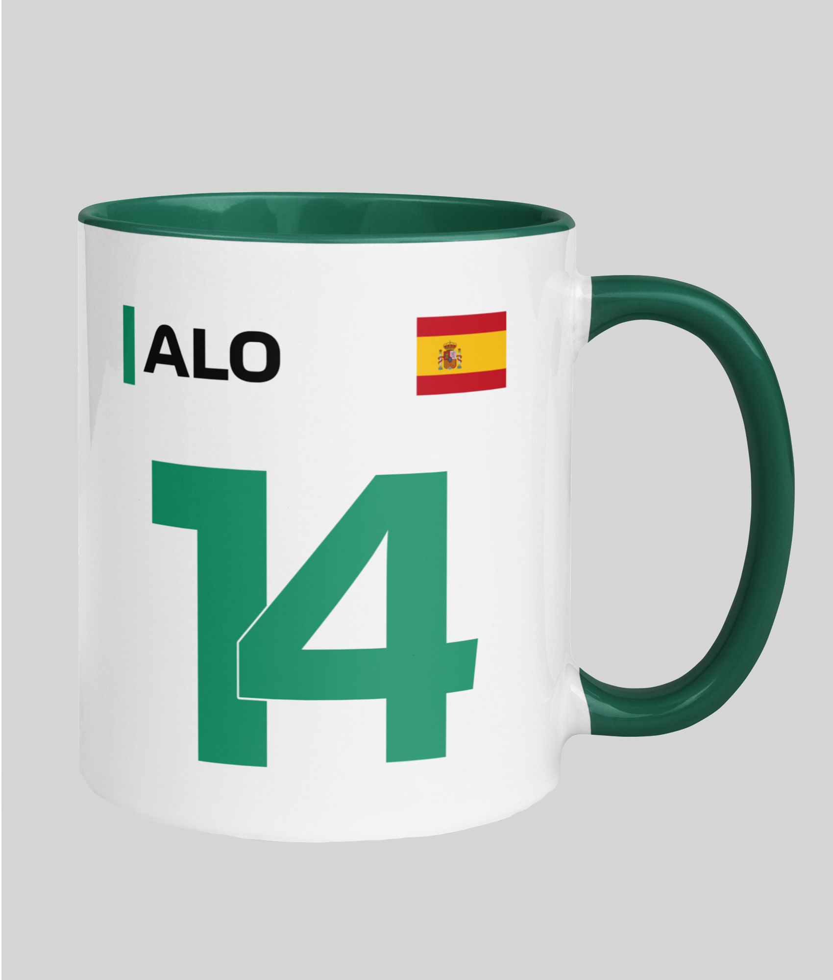 Fernando Alonso Aston Martin Mug