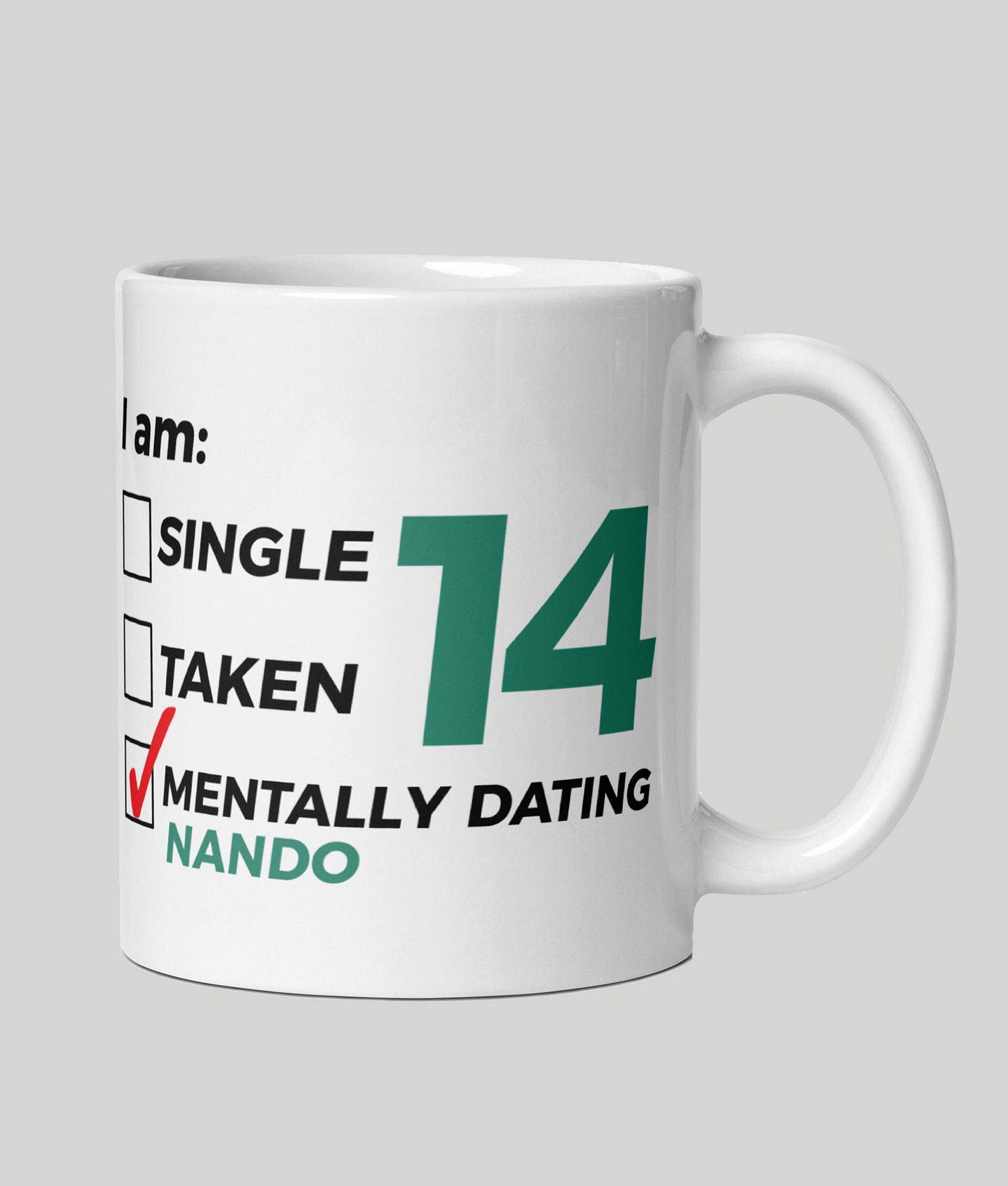 Mentally Dating Fernando Alonso Mug