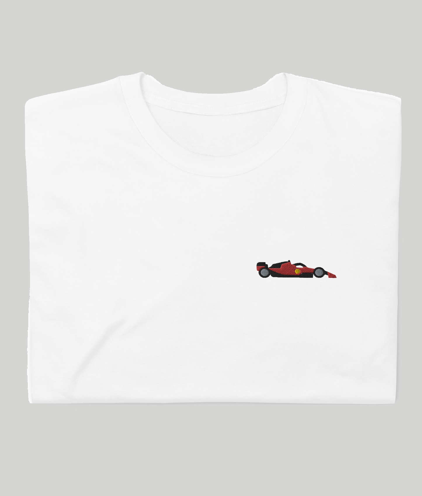 Embroidered Ferrari F1 2023 Car Unisex T-Shirt white