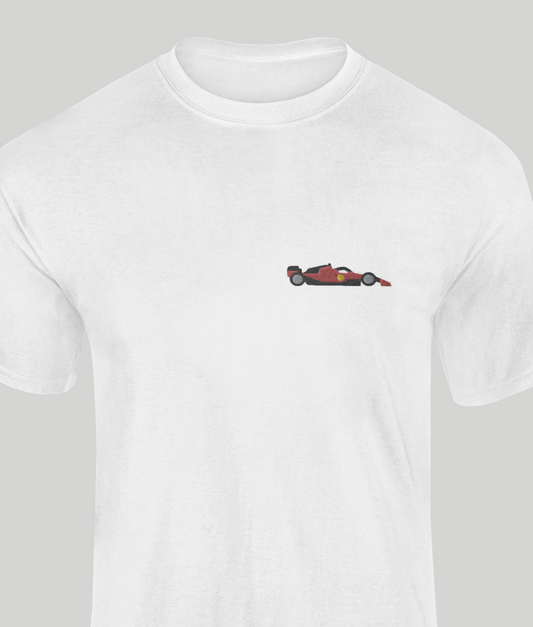 Camiseta unisex Coche Ferrari F1 2023 bordado