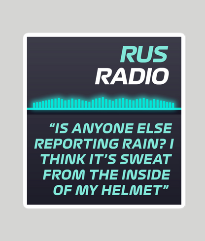 George Russell Sweat Board Radio Sticker