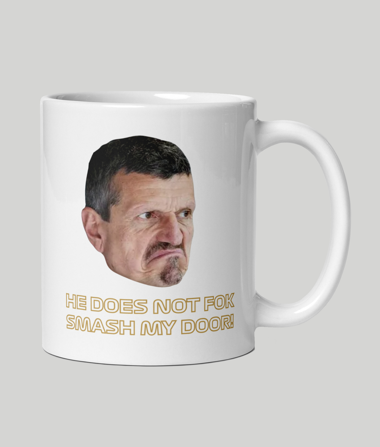 Guenther Steiner Smash The Door Mug