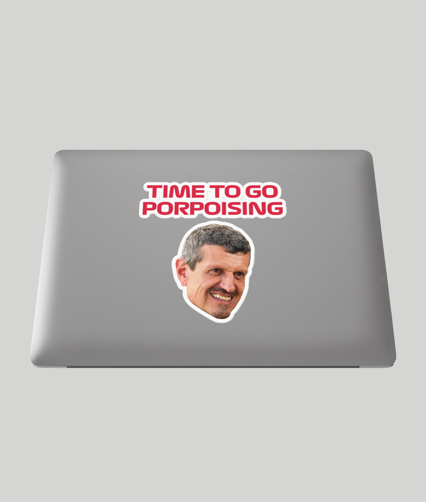 Guenther Steiner Time To Go Porpoising Sticker