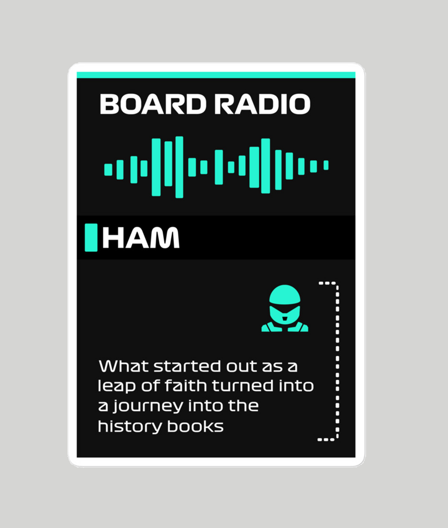 Lewis Hamilton Last Mercedes Radio Sticker