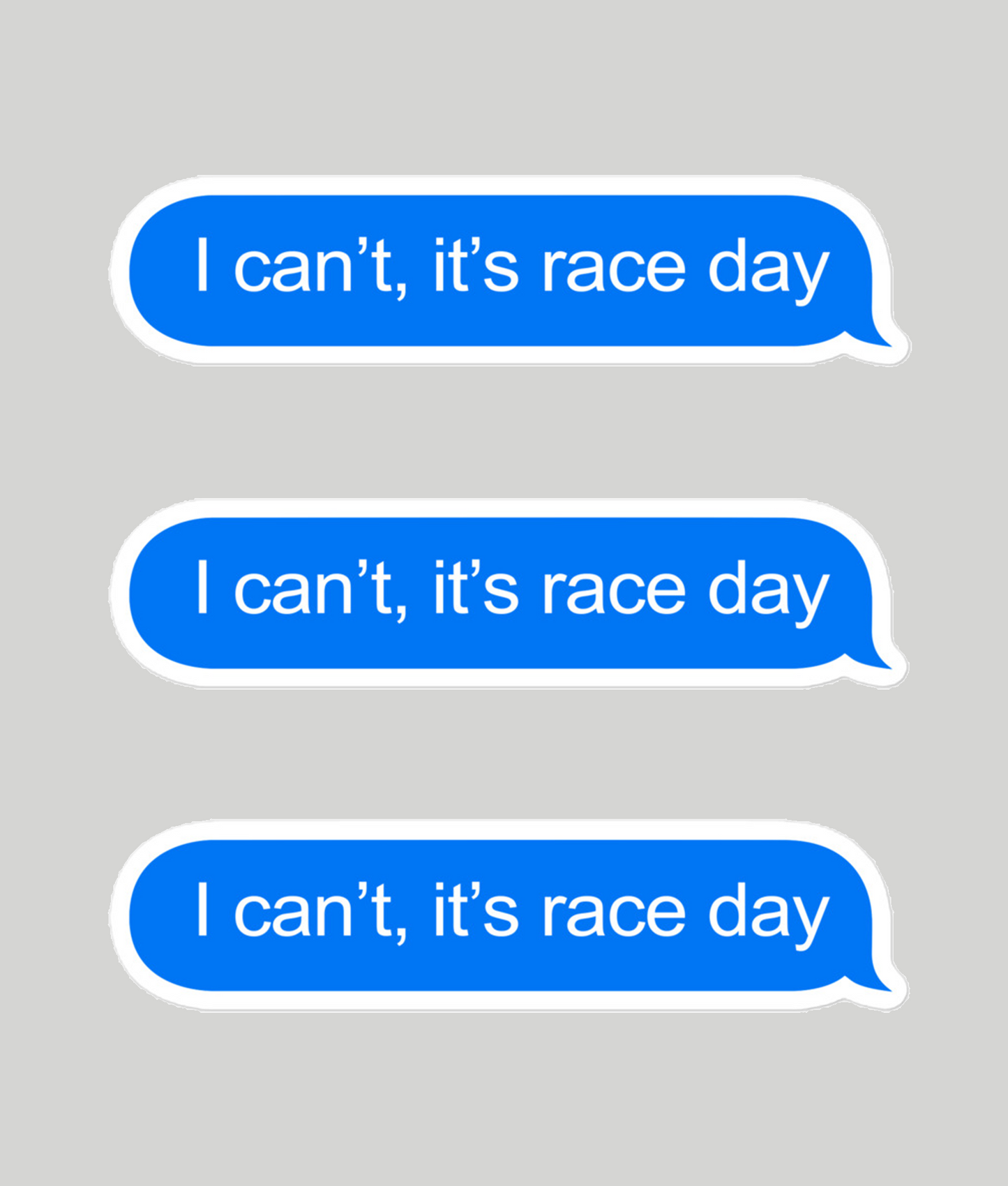 It's Race Day Stickers