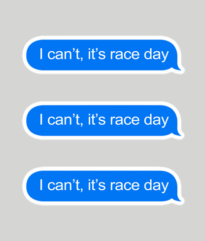It's Race Day Stickers