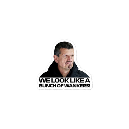 Guenther Steiner Bunch Of Wankers Sticker