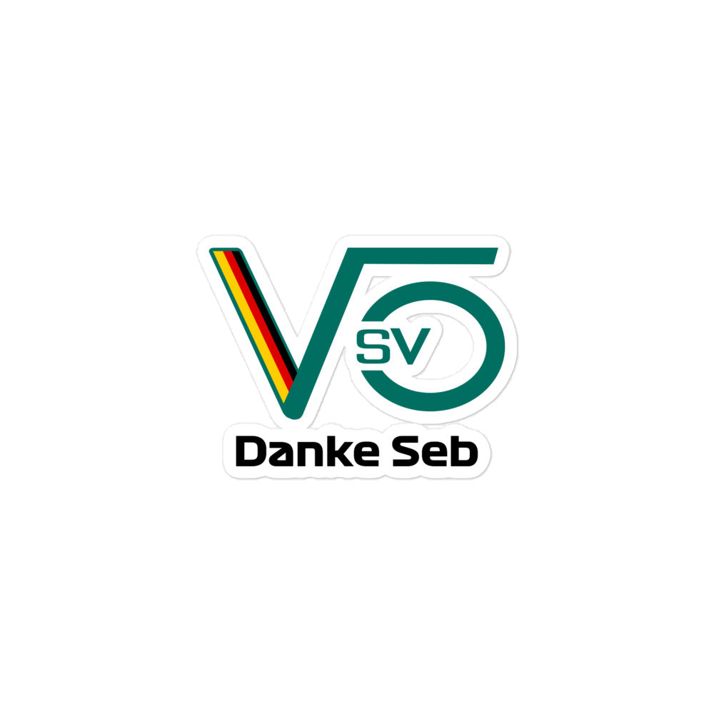 Sebastian Vettel Danke Seb Sticker 3x3