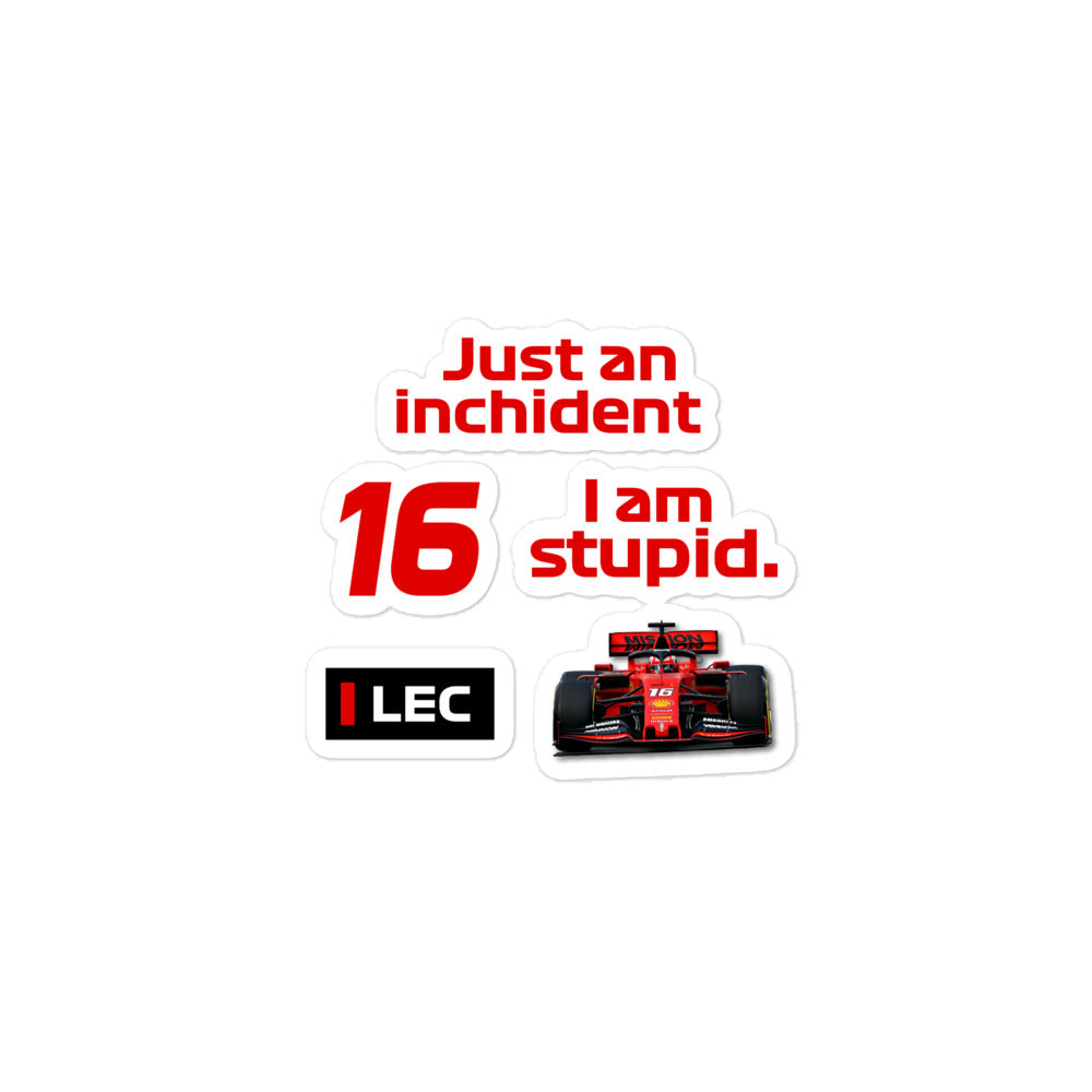 Charles Leclerc Ferrari Sticker Pack 3x3