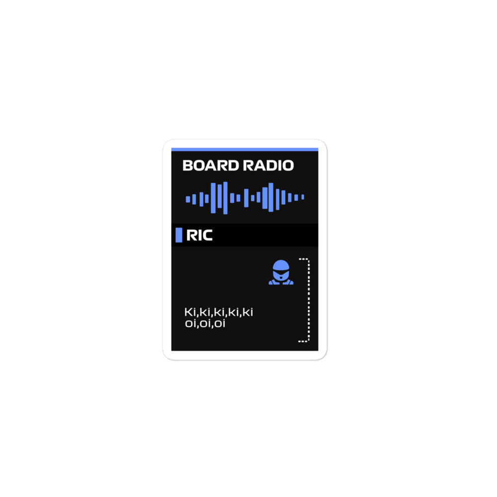 Daniel Ricciardo Ki Ki Ki Board Radio Sticker 3x3