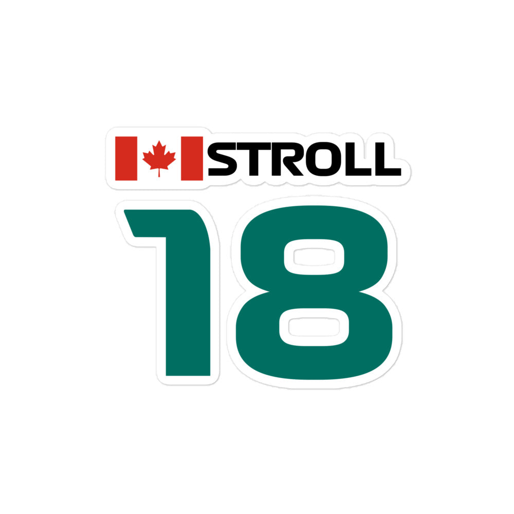 Lance Stroll 18 Canada Sticker