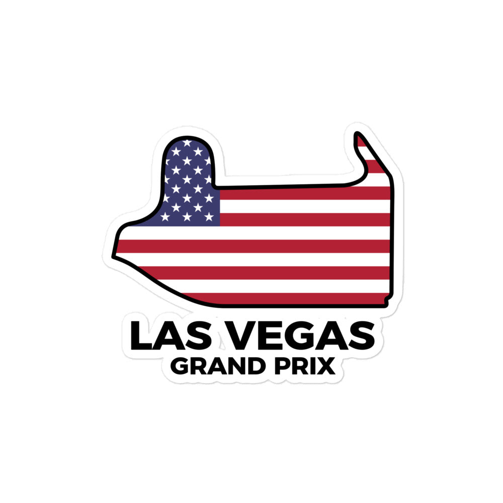 Las Vegas Grand Prix Sticker 4x4sticker size guide