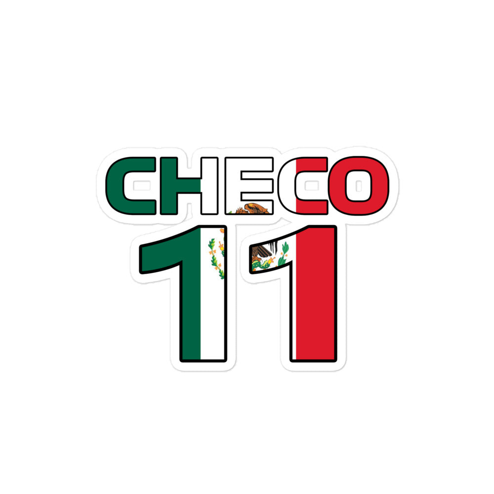 Checo Perez Mexican 11 Sticker 4x4