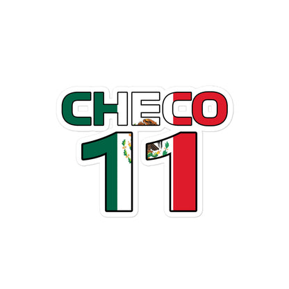 Checo Perez Mexican 11 Sticker 4x4