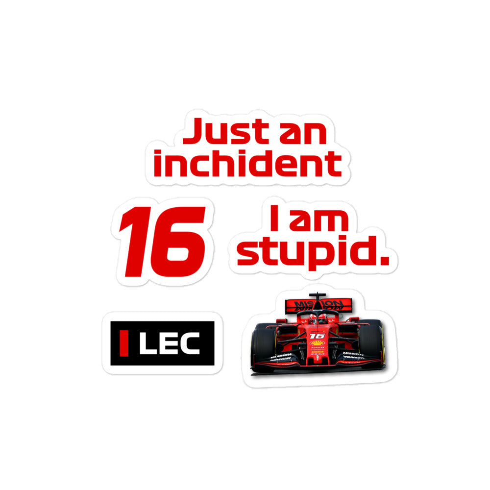 Charles Leclerc Ferrari Sticker Pack 4x4