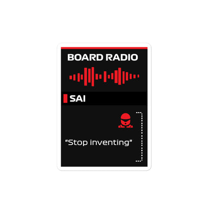 carlos sainz stop inventing sticker 4x4